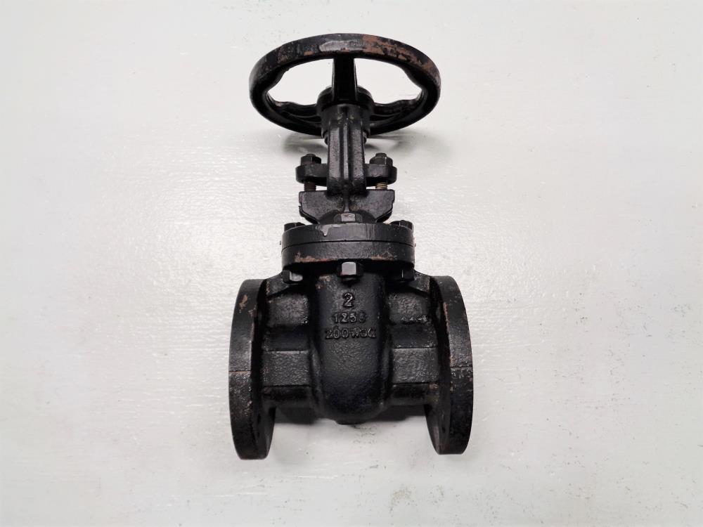 Lot of (2) GMEC 2" 125# Cast Iron Rising Stem Gate Valves, Fig# G2F20R